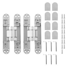 1diupg Bfo Hidden Door Invisible Hinge 7 Inch 3 Way Adjustable 180 Degree Swing Kit
