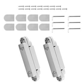 1fixvd Bfo 7inch Hidden Door Hinge Invisible Silver 180 Degree Swing