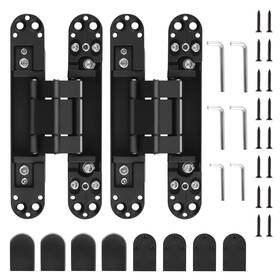 2g7ths Bfo Pair 6 Inch Heavy Duty Hidden Door Hinges Zinc Alloy Invisible Hinge 180 Degree