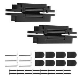 7mvpwr Bfo Black Invisible Door Hinges 6 Inch 2pcs 3d Adjustable Concealed Hardware Heavy Duty