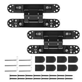 9dqzht Bfo 2pcs 3 Way Adjustable 6 Inch Heavt Duty Hidden Door Hinges Kit 180 Degree Swing