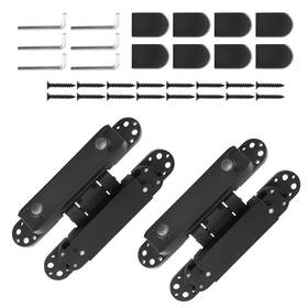 9k1ipa Bfo Pair 6 Inch Hidden Door Hinges Heavy Duty Invisible Hinge 180 Degree Swing Concealed