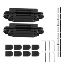 9qxdy0 Bfo Black Invisible Door Hinges 6 Inch 2pcs 3d Adjustable Concealed Hardware Heavy Duty