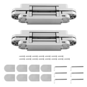 Cjnw2q Bfo Hidden Door Invisible Hinge 7 Inch 3 Way Adjustable 180 Degree Swing Kit