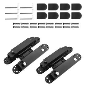 I5n16v Bfo 6 Inch Hidden Door Hinges Kit Zinc Alloy Heavy Duty Invisible Hinge 180 Degree