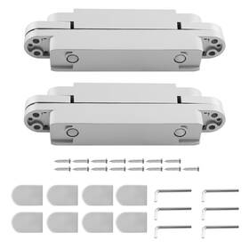 Ow04qv Bfo Silver 7inch Hidden Door Hinge Kit / Invisible 180 Degree Swing