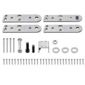 Q4zr8p Bfo Diy Hidden Bookcase/secret Door - Pivot Hinge Kit 360 Degree Stainless Steel
