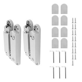 Qecnr5 Bfo 7 Inch Hidden Door Hinges Invisible 180 Degree Swing Kit Qme