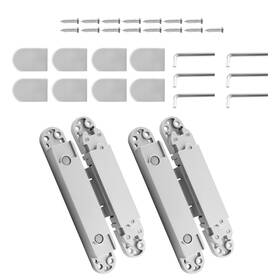 T1biay Bfo Hidden Door Invisible Hinge 7 Inch 3 Way Adjustable 180 Degree Swing Kit