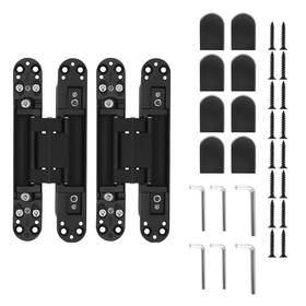 Wb93fh Bfo 7 Inch Heavy Duty Hidden Door Hinges Kit Zinc Alloy Invisible Hinge 180 Degree