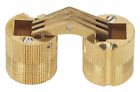 Bh144 Soss Hidden Barrel Hinge Without Holes Satin Brass Finish