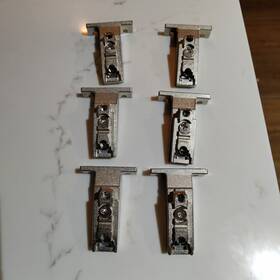 175h500-01.21 Blum Clip Top Inset Face Frame Hinge Set Of Six -back Piece Only