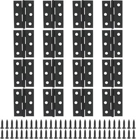 Hj2025911-23 Bokwin 16 Pack 2 Inch Small Door Hinges Butt Folding Stainless Steel Blac