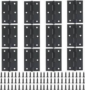Hj2025911-31 Bokwin 12 Pack 3 Inch Black Door Hinges Butt For Furniture Doors