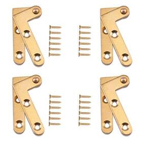 Bolwhao 616814255750 360 Degree Rotatable Door Pivot Hinges Antique Cabinet Hidden Copper H Inch