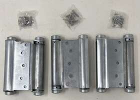 3029-6-603 Bommer Spring Hinge Da Double Acting F-mort Hing Zinc Plated Lot Of 3