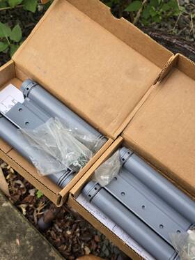 Bommer 3029-a Spring Hinges 7 Inch Double Action Steel Grey Color Pair