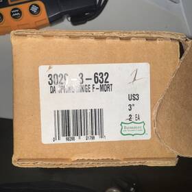 3029s-3-633 Bommer 3 Inch Double Acting Spring Hinge 3029-3-632 Nos