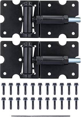 B0986qs2v1 Bordersmover Self Closing Gate Hinges Heavy Duty For Vinyl/wood/metal Fence Pa