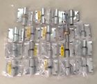 Br-702 Unknown Lot Of New Without Screws Hinge Surface Mounted Brass
