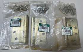 B1650 Brainerd 022788500022 3 Pack Brainert Hd Door Hinge 4 Inch Old Stock Some Rust Settled Lbs