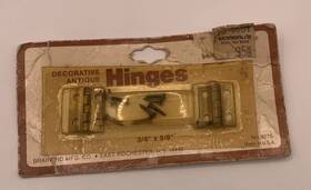 9575 Brainerd Solid Brass Hinges 3/4 5/8 Nos Unused Dirty Packaging #