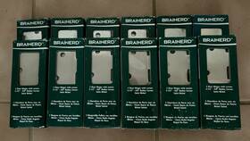 Hnoo11g-sn-r Brainerd New Lot 12 Sets Satin Nickel Steel Door Hinge 3 1/2 Inch Longwith 5/8 Radius Corner