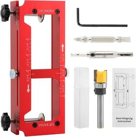 22433501 Branded Door Hinge Jig Mortiser Aluminum Alloy Hinges Template Router Te