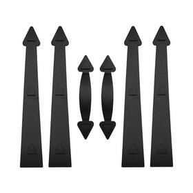 Branded 664918583408 Garage Door Magnetic Decorative Hardware Kit 8 Hinges 4 Handles Carriage Accents