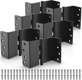 6p-osdh-4b Branded 4 Inch Offset Expandable Door Hinges 2 Widening 1/4 Radius Ball Bearing Black 6pk