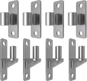 Branded 744759784292 Heavy Duty Gate Hinges 304 Stainless Steel 5/8 Inch Pin 4 Pack Wall Mount 600lb Farm