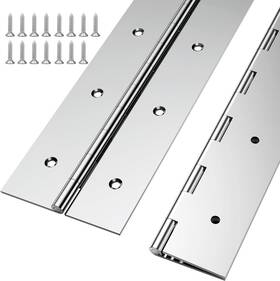 Ex-2s-3in48in Branded 2pcs Heavy Duty Piano Hinge 48ftft X 3ftft Open Width 0.060ftft Leaf Thickness Stainl