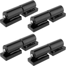 Branded01 313111247289 Heavy Duty Barrel Gate Hinge Weld On Trailer Gates Hinges Black 5 Inch 4 Pack