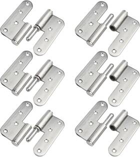 Branded01 445027744736 6 Pcs 4-1/8 Inch X 3-1/2 5/8 Door Hinges H-shape Lift Off Hinge Left And Right