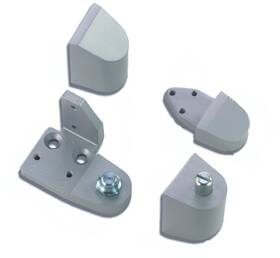 19-255lh Brixwell Offset Pivot Set 3/4in Alum Door And Frame 1/8in Vertical Adjustment Reces