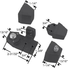 19-259rhbz Brixwell Offset Pivot Set 3/4in Alum Door And Frame 1/8in Vertical Adjustment Reces
