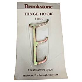 11869 Brookstone Androck Hinge Hook Heavy Duty Metal Door Creates Extra Space Usa New