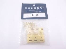 Jb-107 Brusso 2 Pack Solid Brass Inch L X 7/8 W Small Box Stop Hinges