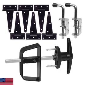 B0d1d7jlpp Bteobfy Double Door Shed Hardware Kit Hinges Latches T-handle Lock Window Gate Playroom