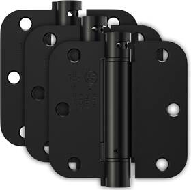 Bubxo 711181953855 3 Pack Spring Loaded Door Hinges Self Closing 3.5 Inch With 5/8ftft R