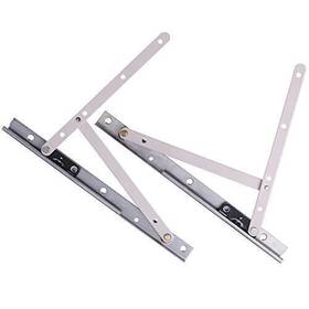Bueyfolt 610452189972 1 Pair Casement Window Hinge 10 Inch Stainless Steel Finish Adjustable/2 Pac