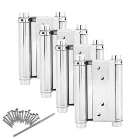 Buhyuhb 791378662081 Double Action Spring Hinges 3 Inch Stainless Steel Self Closing