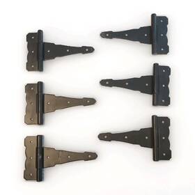 Bulldog Hardware 0003506121353 Heavy Duty Tee Hinge Black 6 Inch Set Of