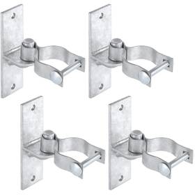 Cabasaa 785571741971 Wall Mount Gate Hinge Pipe 4 Pack Chain Link Fence Hinges F
