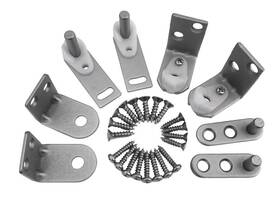 Cafe Doors Emporium 857177006355 Door Hinges By Double Acting Hinge In Satin Nickel