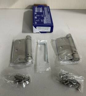 Cal-royal 680243524015 Newsh35r Us15 Spring Hinges 3.5 Inch X3.5 Nib 1/4 Radius Satin Nickel