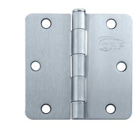 Rh61-us26d Cal-royal 3-1/2 Inch Full Mortise Plain Bearing Hinge In Satin Chrome Rh61 Us26d