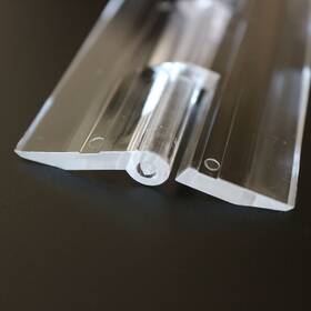 Caterpillar Red 701233000507 Transparent Clear Plastic Acrylic 300mm 12 Inch Continuous Piano Hinge Hinges