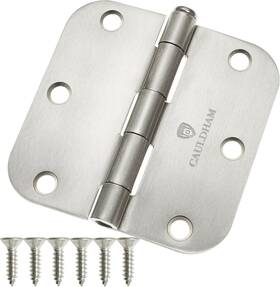 3558-sn Cauldham 12 Pack Heavy-duty 3-1/2 Inch Interior Door Hinges With 5/8 Radius Corne