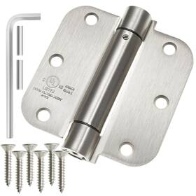 Cauldham 842364114630 2 Pack Heavy-duty 3-1/2 Inch Self-closing Spring Door Hinge With 5/8 Ra